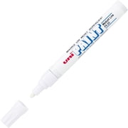 Permanent Marker, Medium Bullet Tip, White | Bundle of 5 Each