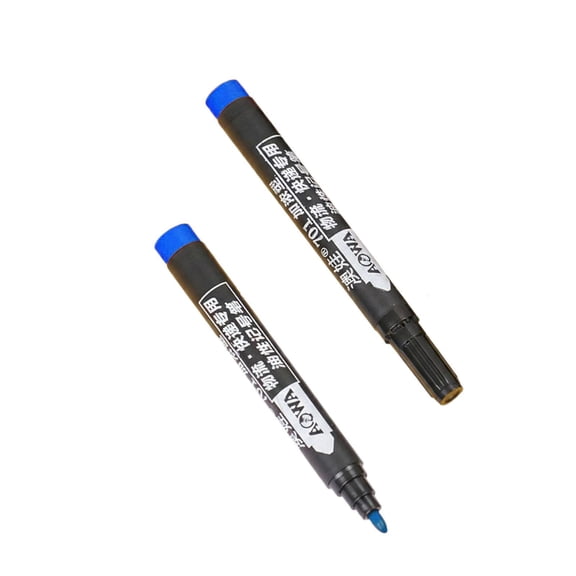 Permanent Marker | Oil Based Paint Marker | Water Resistant for Shipping and Office Marking, Blue