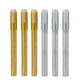 thumbnail image 1 of Permanent Markers, 3 Gold And 3silver Sets Acrylic Marker Pen Set Water-based Paint Pen Hand Ledger Graffiti Pen Acrylic Pigment Marker Pen Acrylic Pigment Marker Pen 6ml, Back to College, 1 of 5