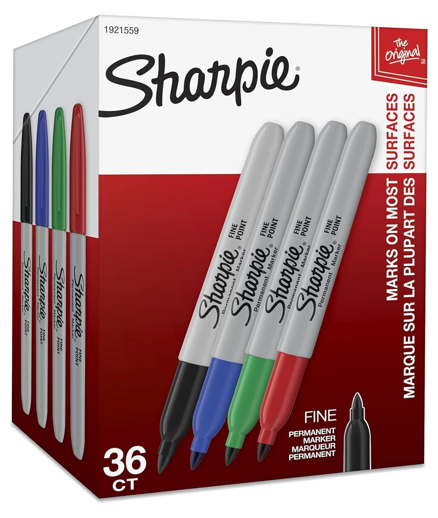 Permanent Markers, Fine Point, Assorted Colors, 36 Count - Walmart.com