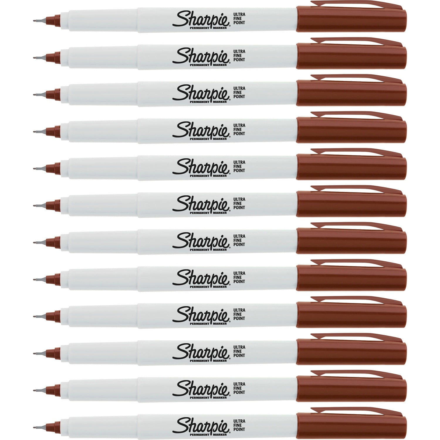 Permanent Markers Sharpie Ultra-Fine 12/BX Brown 37117BX