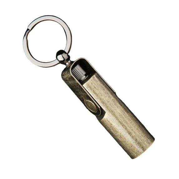 Permanent Match Infinity Lighter, Reusable Waterproof Metal Match Strike Anywhere,Flint Fire Starter for Outdoor Survival Gold