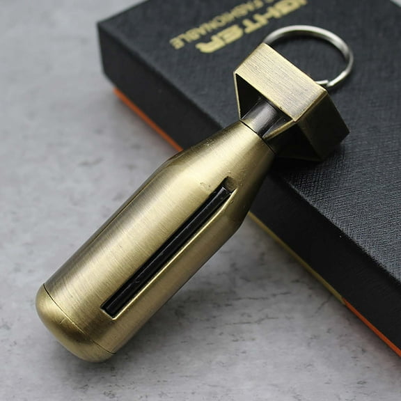 Permanent Match Kerosene Lighter Reusable Flint Fire Starter Keychain Multi Function Bottle Opener Weather Resistant for Outdoor Camping Hiking Fishing Survival Emergency Preparedness Kit Fire Tool