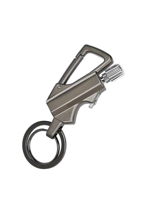 Permanent Match Lighter, Keychain Lighter, Permanent Match Infinity Lighters With Multitool Keychain Bottle Opener (Silver-1PCS)