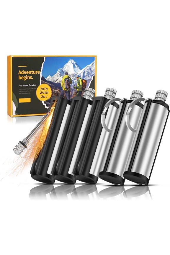 Permanent Match Lighter, Wateproof Matchstick, Multi-Pack Keychain Matches Lighters for Outdoor Adventure