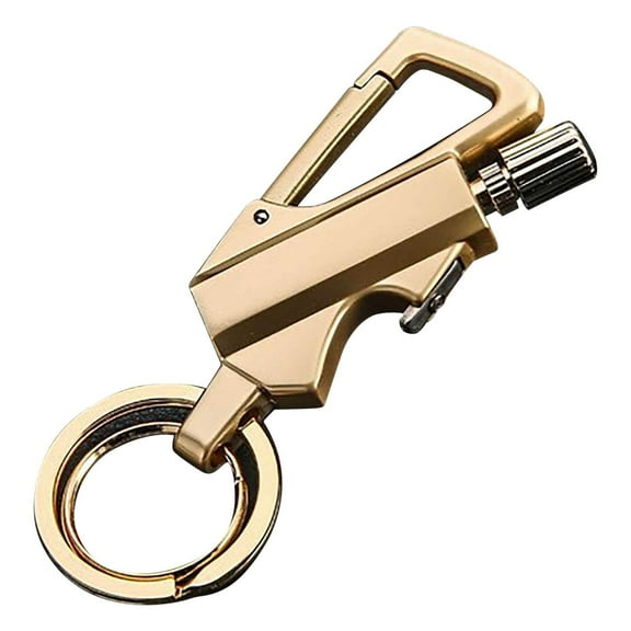 Permanent Match with Bottle Opener Metal Keychain Lighter, Reusable Waterproof Flint Matchstick Fire Starter for Camping Hunting, Great Gift Ideas