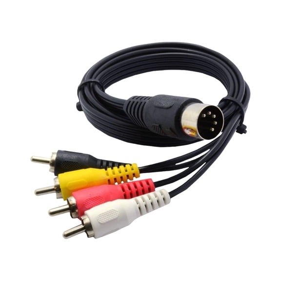 Permanent NOISE 5Pin to 4RCA Sound Video Link for Professional Sound Equipment and 720P TVs