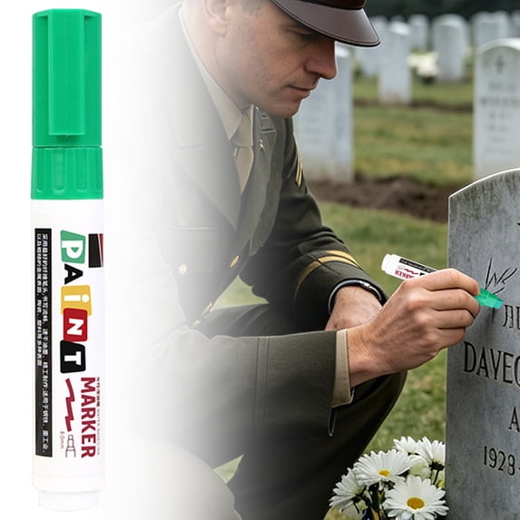 Permanent Oil-Based Paint Marker Pens, Quick Dry Waterproof Markers, Multi-Surface Paint Pens for Stone, Glass, Wood, Metal, Plastic, Fabric, Craft Projects, Graffiti, Tombstone Marking, DIY Artwork