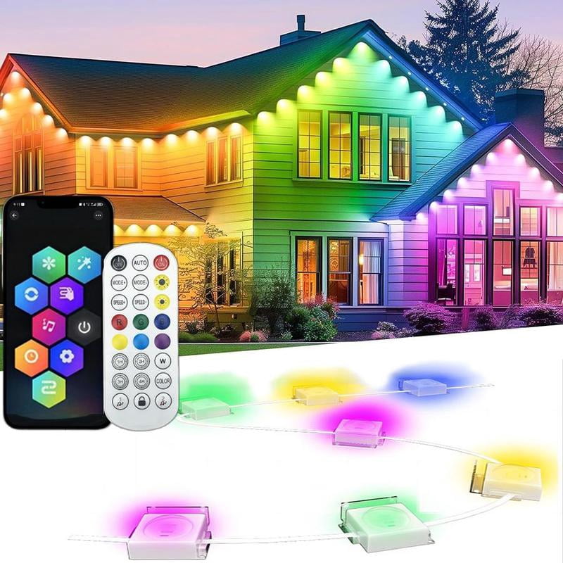Led Light Extender Permanent Outdoor LED Lights, Eaves Lights with Extension Connector ...