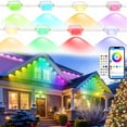 thumbnail image 1 of Outdoor Lights for House, Permanent Outdoor Lights, 100FT RGBIC Smart Eaves Lights with App/Remote Control, IP67 Christmas Lights Waterproof String Lights for Halloween Party House Roof Garden, 1 of 10