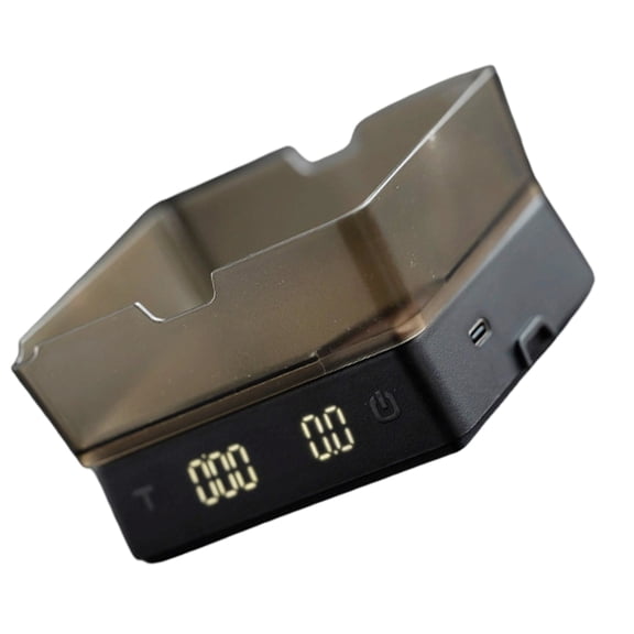 Permanent PC Reinforced Glass Coffee Scale with Clock Function for Precise Brewing Control Transportable Size Excellent for Small Sectors and Soaking pool Go
