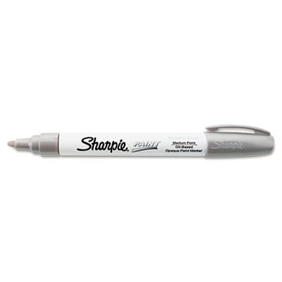 Permanent Marker, Medium Bullet Tip, Metallic Silver Permanent Marker, Medium Bullet Tip, Metallic Silver