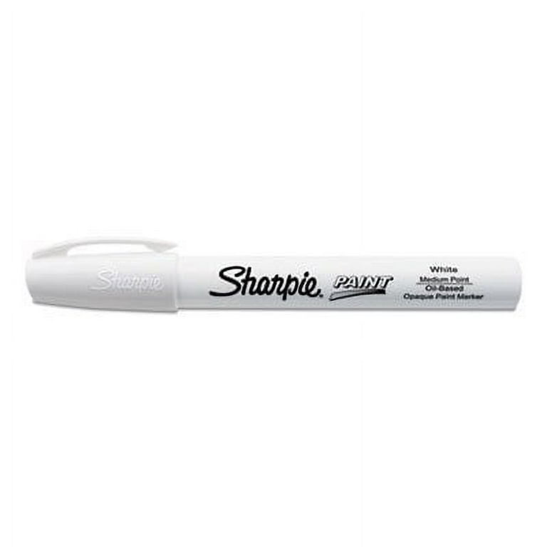 Permanent Paint Marker, Medium Bullet Tip, White, Dozen Permanent Paint Marker, Medium Bullet Tip, White, Dozen