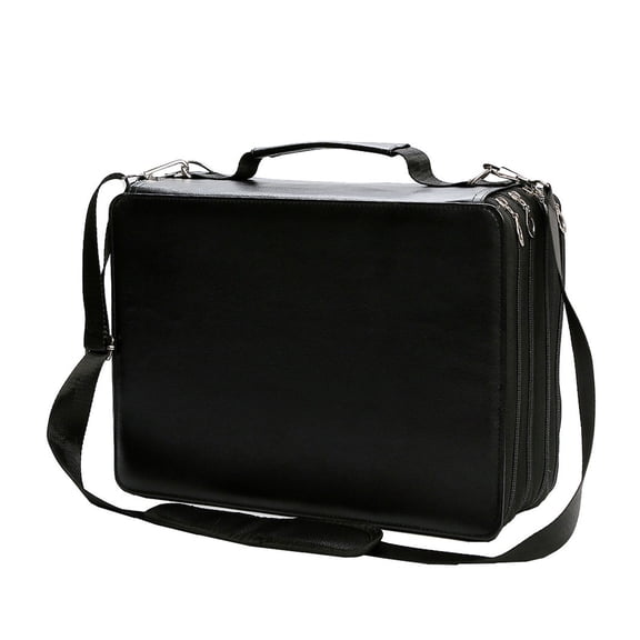 Permanent Paint Marker Sketch Markers Storage Bag 224 Slots Large Capacity Marker Case with Shoulder Strap, Multilayer