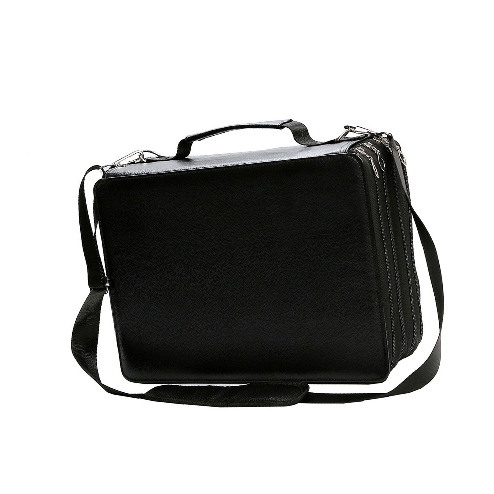Permanent Paint Marker Sketch Markers Storage Bag 224 Slots Large Capacity Marker Case with Shoulder Strap, Multilayer