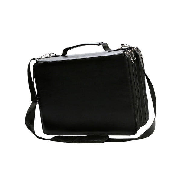 Permanent Paint Marker Sketch Markers Storage Bag 224 Slots Large Capacity Marker Case with Shoulder Strap, Multilayer
