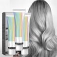 thumbnail image 1 of Permanent Silver Hair Dye, Silver Hair Dye for Women, Silver Gray Natural Hair Dye Cream, Long-lasting Color Locking and Nourishing Plant Extracts Hair Care Trend Hair Color, 1 of 12