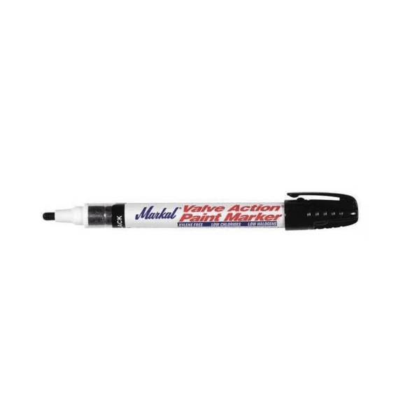 Permanent Valve Action Paint Marker, Medium Tip, Black Color Family, Paint