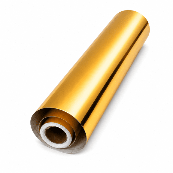 Permanent Vinyl Chrome Gold Vinyl for Cricut Metallic Adhesive Vinyl Roll for Cutters Signs Scrapbooking Craft Die Cutters Decal 12" x 10 FT