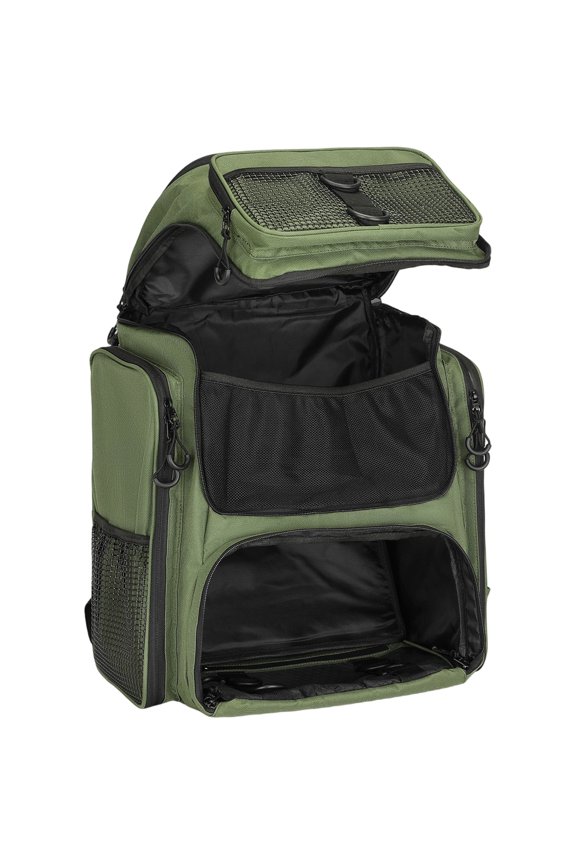 Permanent Waterproof 900D Polyster Fishing Backpack With Multiple Compartments For Tackle Storage And Rod Possessors