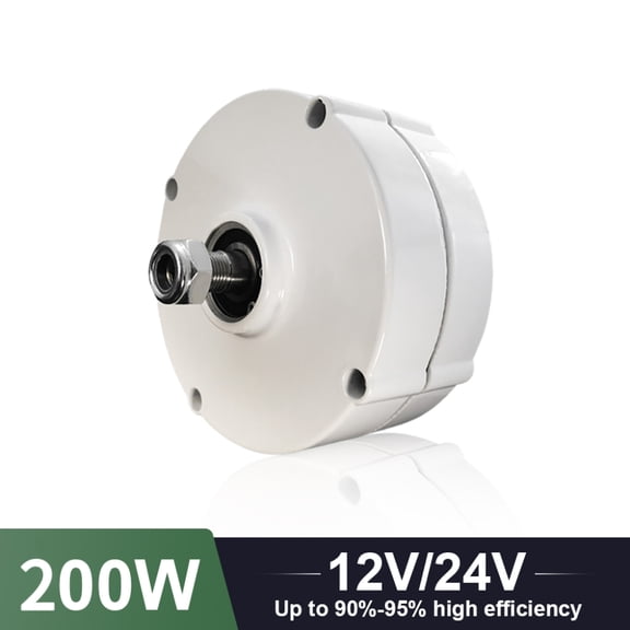 Permanent magnet generator 200W, low speed, 24V. 3-phase gearless permanent magnet AC generator, suitable for household wind turbines and water turbines, easy to carry. Can be delivered quickly.