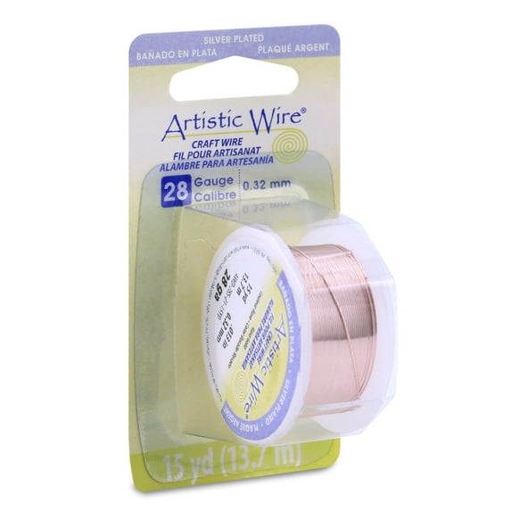 Permanently Colored Copper Wire 28 Gauge 15 Yards-Rose Gold