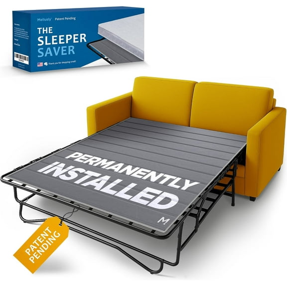 Permanently Installed Sleeper Sofa Support Board (Queen Size - Patent Pending) Reinforced Wood Sofa Bed Support, Pull Out Couch Mattress Board, Sleeper Bar Shield, SleeperSaver