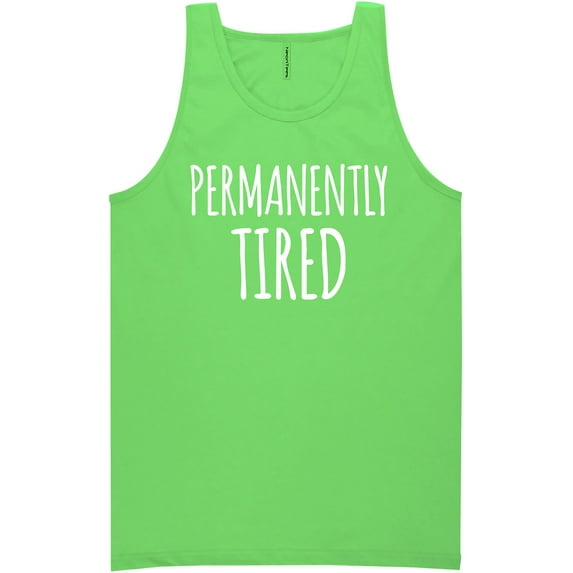 Permanently Tired Neon Tank Top
