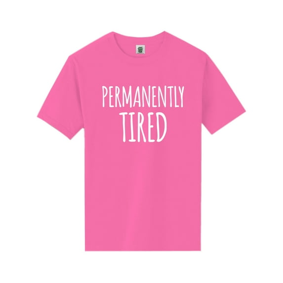 Permanently Tired Short Sleeve Neon T-Shirt