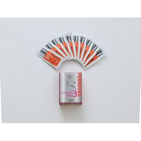 Permania 3-Step Eyelash & Eyebrow Lifting Kit, Brow lamination, Lash perm, Steps 10 sachets of 0.8g/0.03oz each Prep (Step 3)