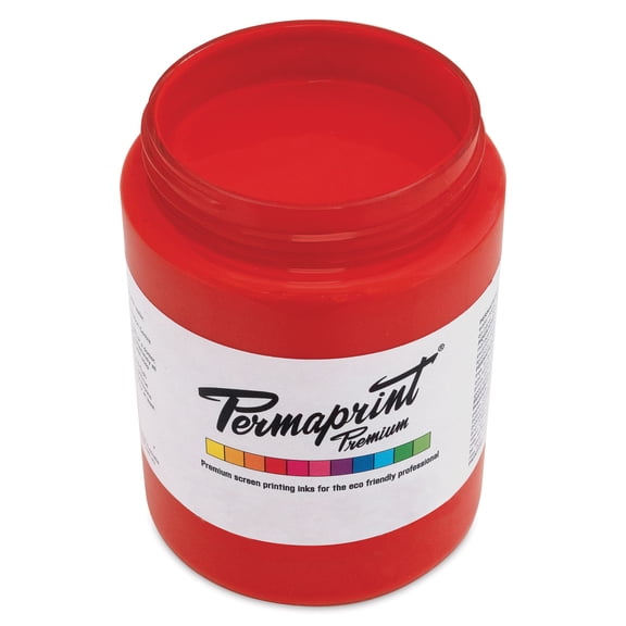 Permaprint Premium Screen Ink - Aquatone Red Y/S Scarlet, 300 ml