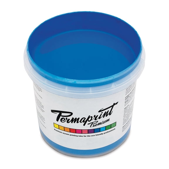Permaprint Premium Screen Ink - Glow Blue, 1 L