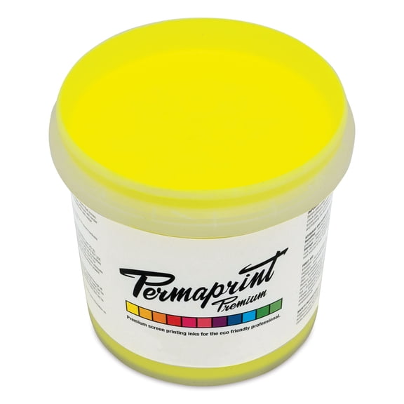 Permaprint Premium Screen Ink - Glow Yellow, 1 L