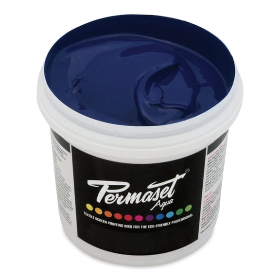 Permaset Aqua Fabric Ink - Junior Navy, Liter