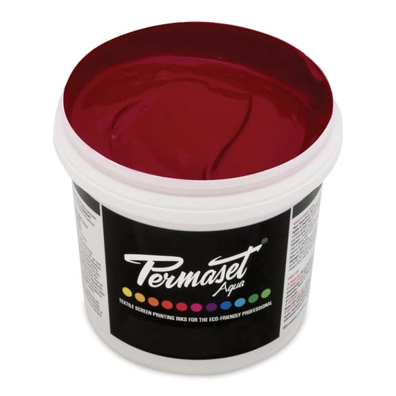 Permaset Aqua Fabric Ink - Mid Red, Liter