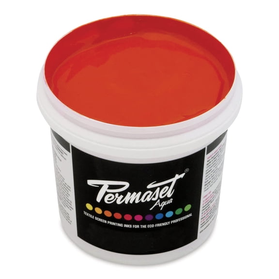 Permaset Aqua Fabric Ink - Orange Red, Liter