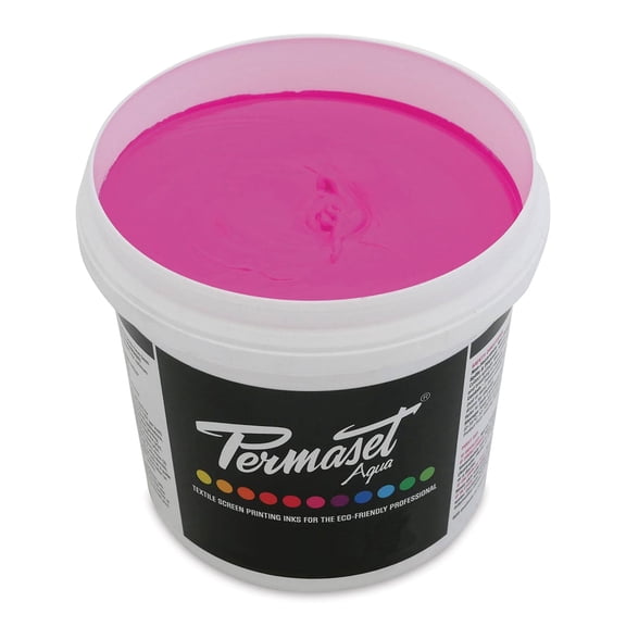 Permaset Aqua Fabric Ink - Supercover Glow Magenta, Liter