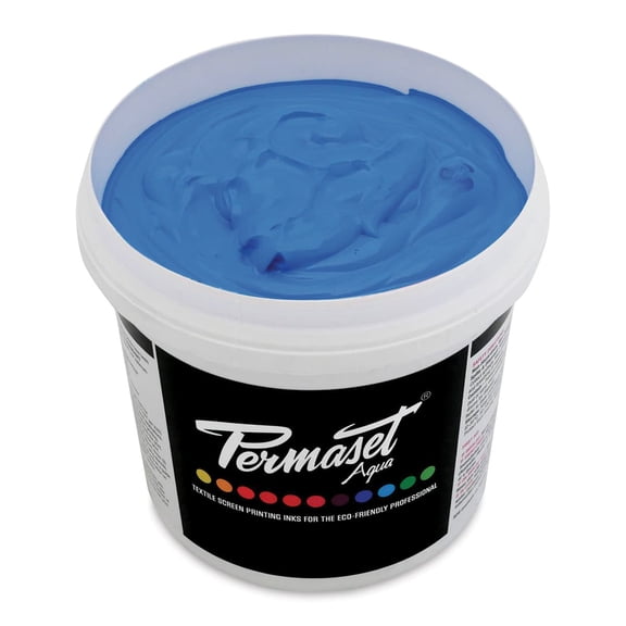 Permaset Aqua Fabric Ink - Supercover Light Blue, Liter