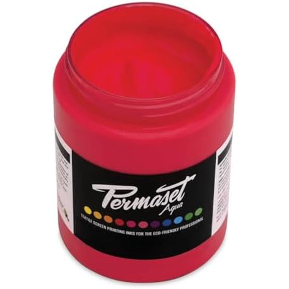 Permaset Aqua Standard 300ml Red - Screen Printing Ink for Fabric - Ideal Screen Printing Kit for Home Office, Starter Kit, Fabric Paint, Screen Printer and Other Fabric Ink$$Art & Craft