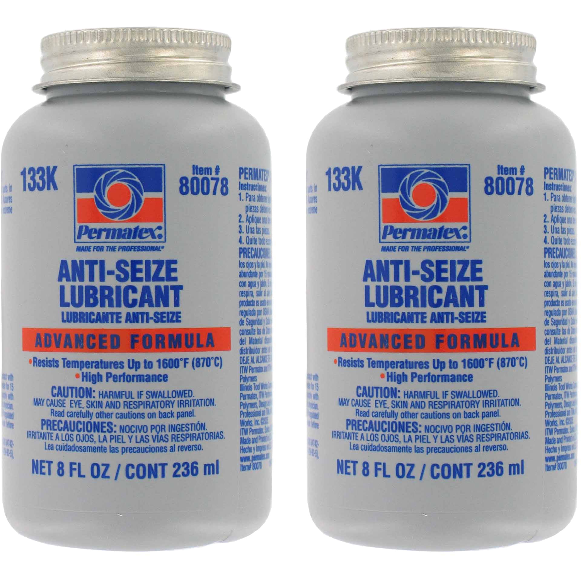 Permatex 1/2 Pint AntiSeize Lubricant, 2 pack
