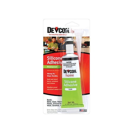 Devcon 1.76 Oz. Clear Silicone Adhesive 12045