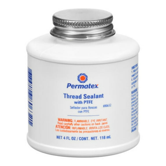 Permatex #14, PTFE, White Thread Sealant Industrial Sealant, 4 oz