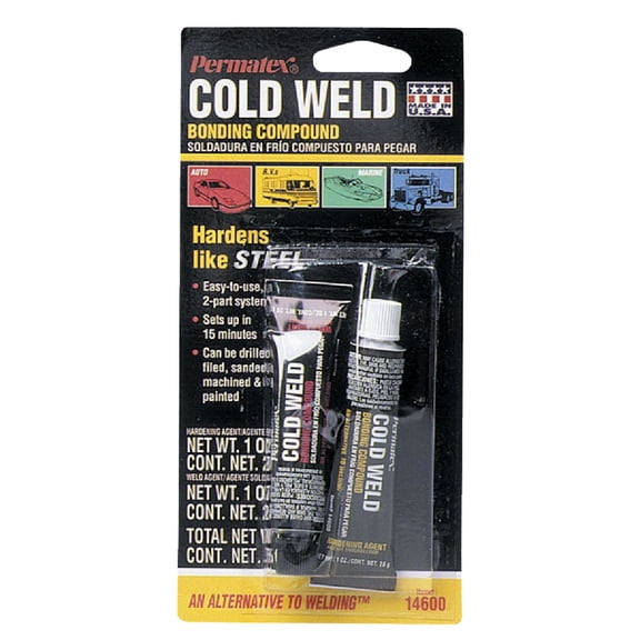 Permatex 14600 Cold Weld Bonding Compound, Two 1 oz. Tubes