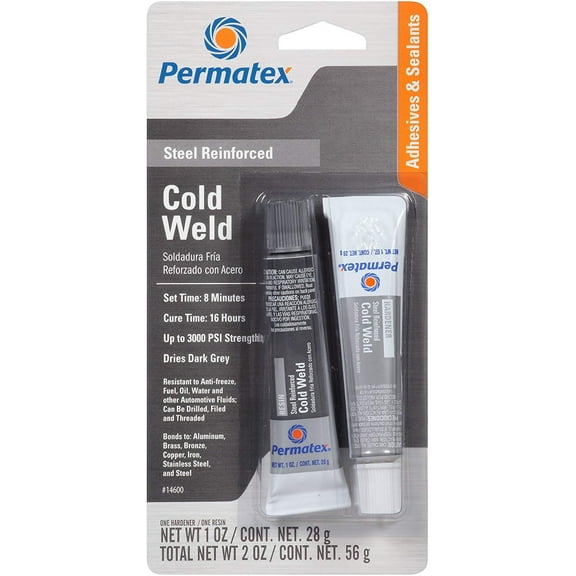 Permatex 14600 Cold Welding Compound Two 1 oz Tubes
