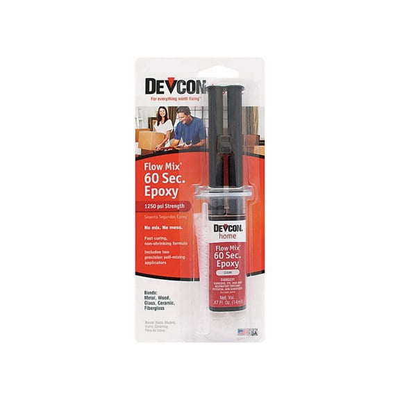 Devcon Flow-Mix 60 Sec High Strength Epoxy 0.47 oz