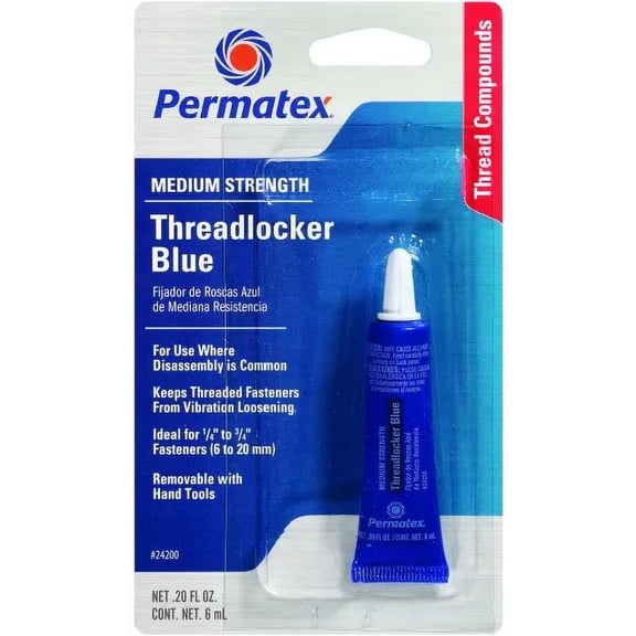 Permatex 24200 Blue Thread Locker 6 Ml, Each