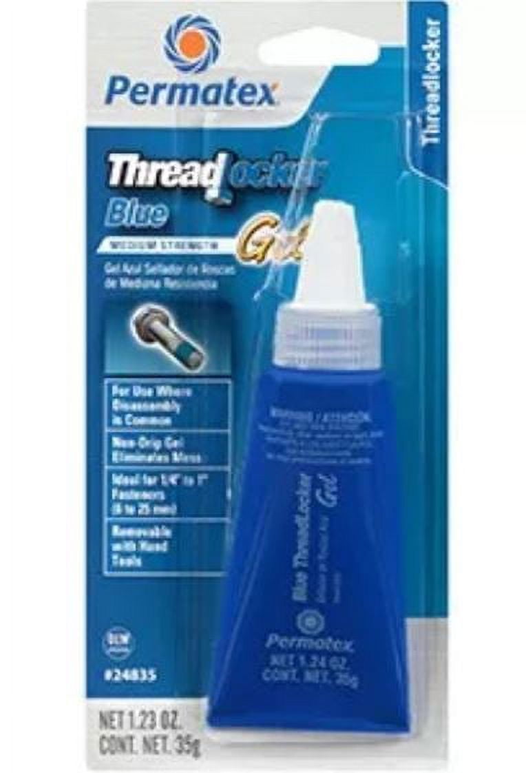 Permatex 24835; Threadlocker Gel Blue 35G Tube Medium Strength