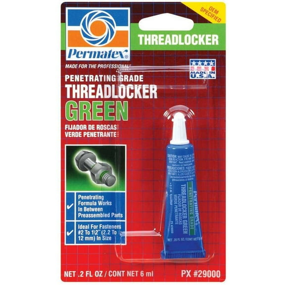 Permatex 290 Wicking Threadlocker Green, 6 ml, Automotive Adhesives
