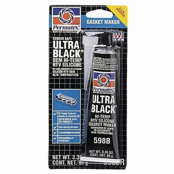 Permatex 2PK Permatex, Ultra Black OEM Hi Temp Room Tempurature Vulcanizing Gasket