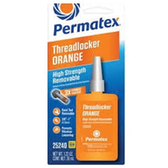 Permatex 35 ml High Strength Orange Removable Threadlocker